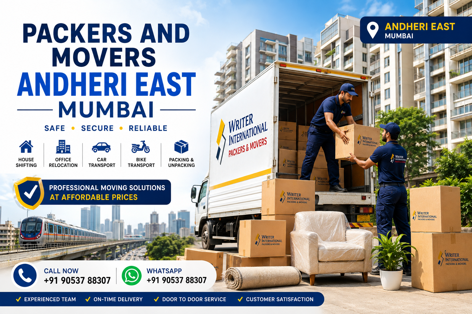 Packers and Movers Andheri East Mumbai - Writer International